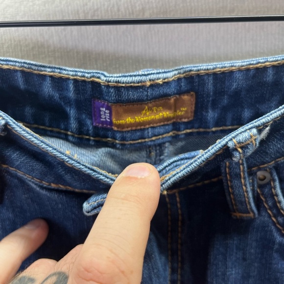 Aura by Wrangler Long Rise Sttaight Leg Jeans Womens 10L Blue Denim Western 2274 - Picture 2 of 10